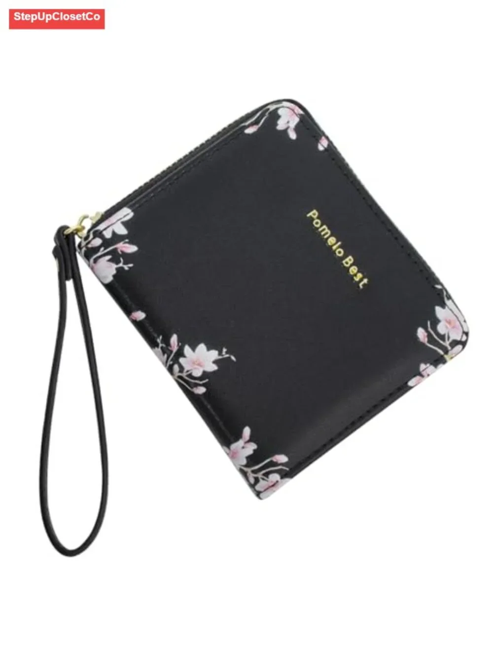 Women's Faux Leather RFID Blocking Zip Around Wristlet Wallet with Card Slots
